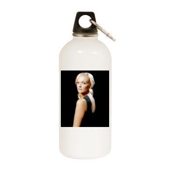 Emma Bunton White Water Bottle With Carabiner