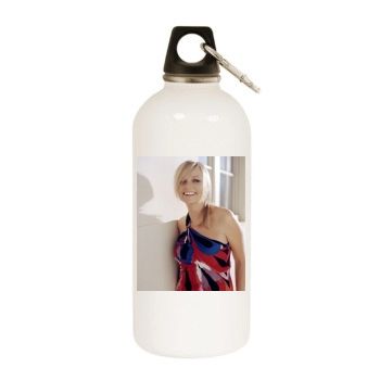 Emma Bunton White Water Bottle With Carabiner