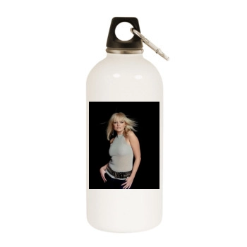 Emma Bunton White Water Bottle With Carabiner