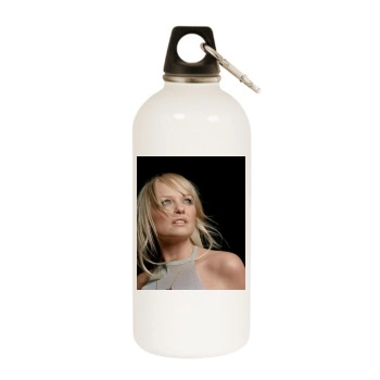 Emma Bunton White Water Bottle With Carabiner