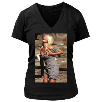 Emma Bunton Women's Deep V-Neck TShirt