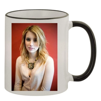 Emma Roberts 11oz Colored Rim & Handle Mug