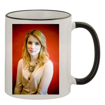 Emma Roberts 11oz Colored Rim & Handle Mug