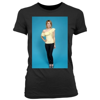 Emma Roberts Women's Junior Cut Crewneck T-Shirt