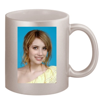 Emma Roberts 11oz Metallic Silver Mug