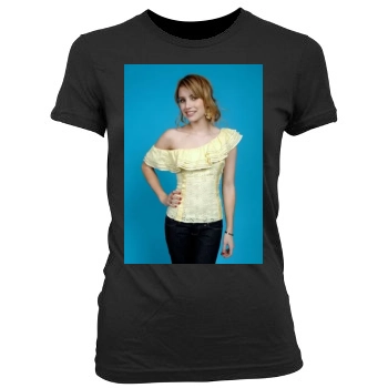 Emma Roberts Women's Junior Cut Crewneck T-Shirt