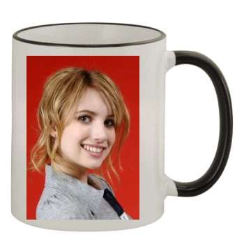 Emma Roberts 11oz Colored Rim & Handle Mug