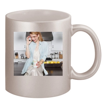 Emma Roberts 11oz Metallic Silver Mug