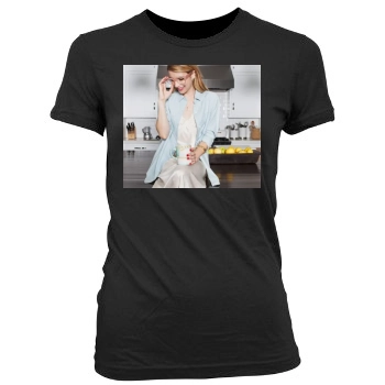 Emma Roberts Women's Junior Cut Crewneck T-Shirt