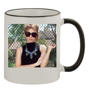 Emma Roberts 11oz Colored Rim & Handle Mug