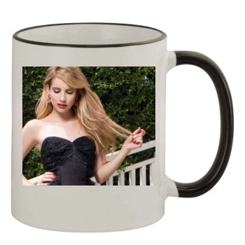 Emma Roberts 11oz Colored Rim & Handle Mug