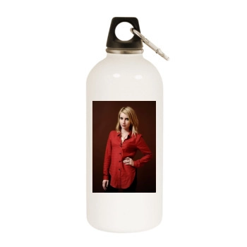 Emma Roberts White Water Bottle With Carabiner