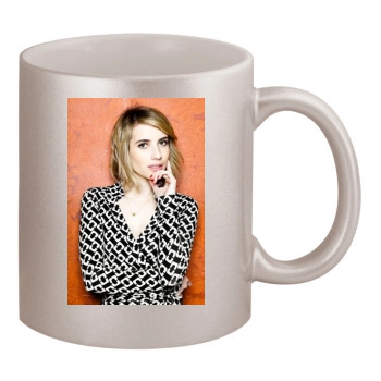 Emma Roberts 11oz Metallic Silver Mug