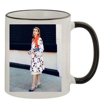 Emma Roberts 11oz Colored Rim & Handle Mug