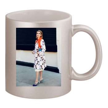 Emma Roberts 11oz Metallic Silver Mug