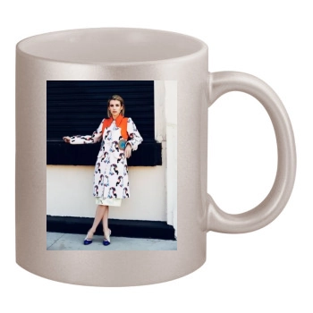 Emma Roberts 11oz Metallic Silver Mug