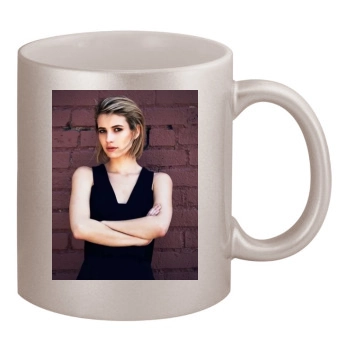 Emma Roberts 11oz Metallic Silver Mug