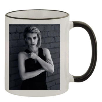 Emma Roberts 11oz Colored Rim & Handle Mug