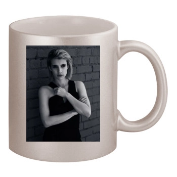 Emma Roberts 11oz Metallic Silver Mug