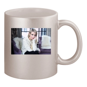 Emma Roberts 11oz Metallic Silver Mug