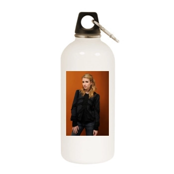 Emma Roberts White Water Bottle With Carabiner