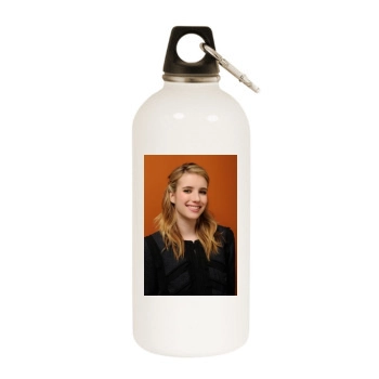 Emma Roberts White Water Bottle With Carabiner