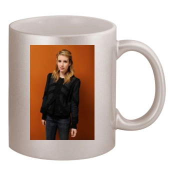 Emma Roberts 11oz Metallic Silver Mug