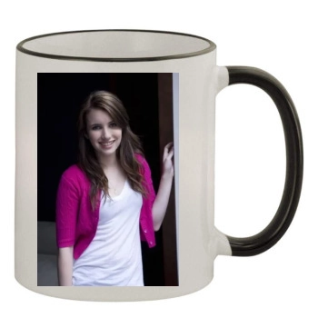 Emma Roberts 11oz Colored Rim & Handle Mug