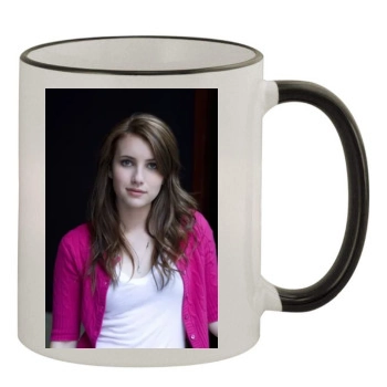 Emma Roberts 11oz Colored Rim & Handle Mug