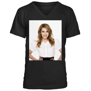 Emma Roberts Men's V-Neck T-Shirt