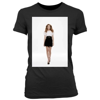 Emma Roberts Women's Junior Cut Crewneck T-Shirt