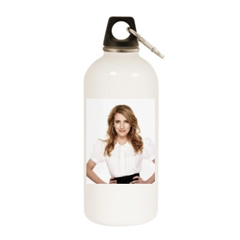 Emma Roberts White Water Bottle With Carabiner