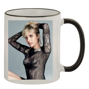 Emma Roberts 11oz Colored Rim & Handle Mug