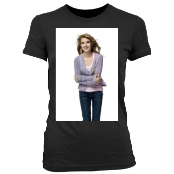 Emma Roberts Women's Junior Cut Crewneck T-Shirt