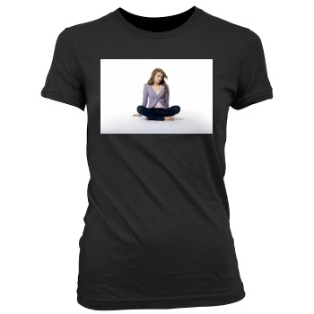 Emma Roberts Women's Junior Cut Crewneck T-Shirt