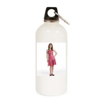 Emma Roberts White Water Bottle With Carabiner