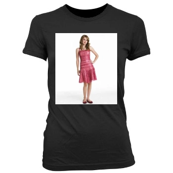 Emma Roberts Women's Junior Cut Crewneck T-Shirt