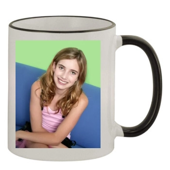 Emma Roberts 11oz Colored Rim & Handle Mug