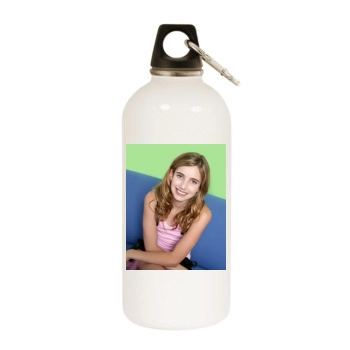 Emma Roberts White Water Bottle With Carabiner