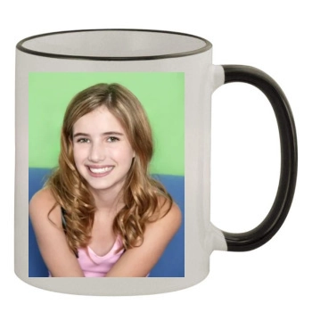 Emma Roberts 11oz Colored Rim & Handle Mug