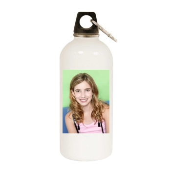 Emma Roberts White Water Bottle With Carabiner