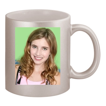 Emma Roberts 11oz Metallic Silver Mug