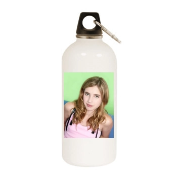 Emma Roberts White Water Bottle With Carabiner