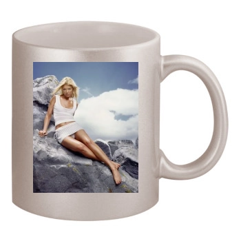 Tara Reid 11oz Metallic Silver Mug