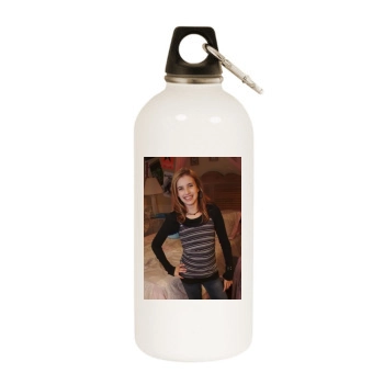 Emma Roberts White Water Bottle With Carabiner