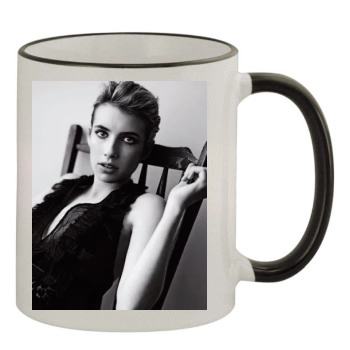 Emma Roberts 11oz Colored Rim & Handle Mug