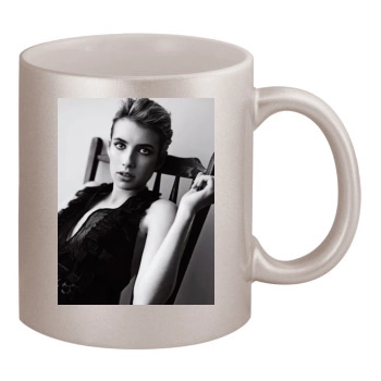 Emma Roberts 11oz Metallic Silver Mug