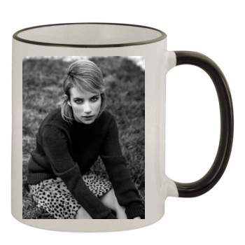 Emma Roberts 11oz Colored Rim & Handle Mug