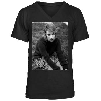 Emma Roberts Men's V-Neck T-Shirt