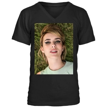 Emma Roberts Men's V-Neck T-Shirt